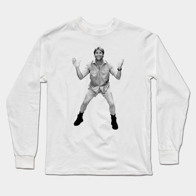 steve irwin Long Sleeve T-Shirt by Villages Of Izbor